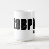 128 BPM -家音楽 コーヒーマグカップ (中央)