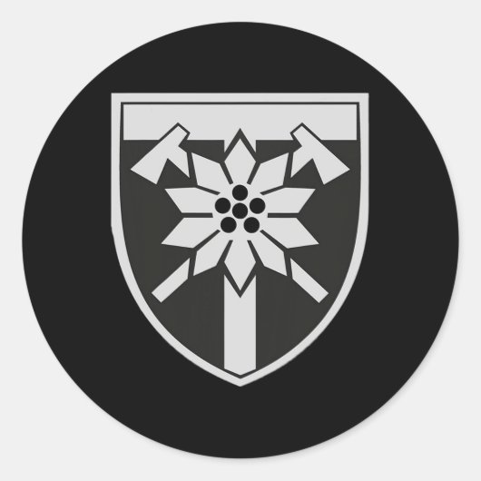 128th Mountain Ault Brigade (ukraine) Ukrainian Mi ラウンドシール (正面)