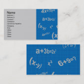 129青数学方程式数学代数教育 名刺 (正面/裏面)