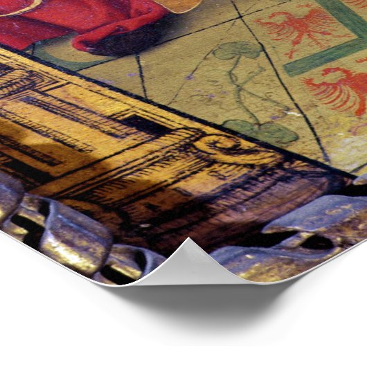 1294年の教皇セレスティンV威厳があるの戴冠式 ポスター (角)