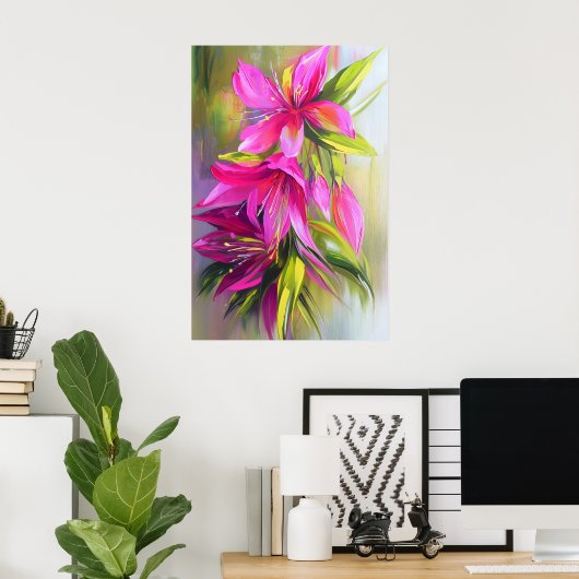 1296フローラ ポスター (ホームオフィス)