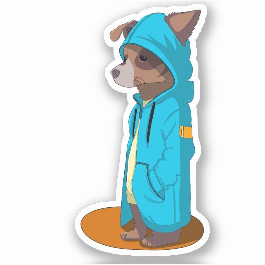 12.イヌを食べる シール (正面)