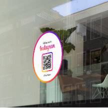 12" インスタグラム フォローしてください QRコード グラデーション