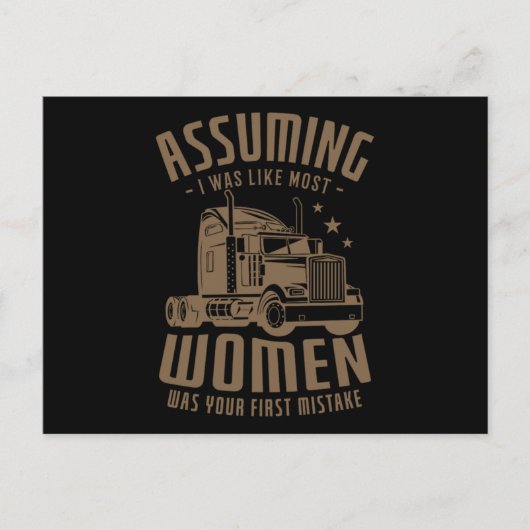 (12)トラック運転手 案内ポストカード (正面)