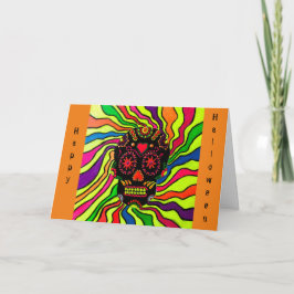 12 - ネオンスカル ハロウィン カード