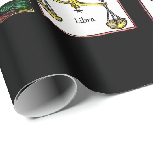 12〔占星術の〕十二宮図シンボルや象徴誕生日星占いシンボルアート ラッピングペーパー (ロールコーナー)