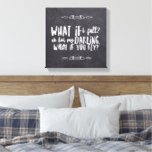 12"×12"・厚さ1.5"・シングル What If I Fly キャンバスプリント (インサイチュ (寝室))
