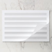 12×18の巨大ルールキッズ音楽原稿 ペーパーパッド (折り畳み)