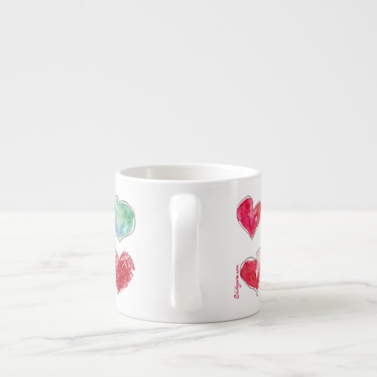 12-3アートラブハートエスプレッソマグ エスプレッソカップ (裏面)