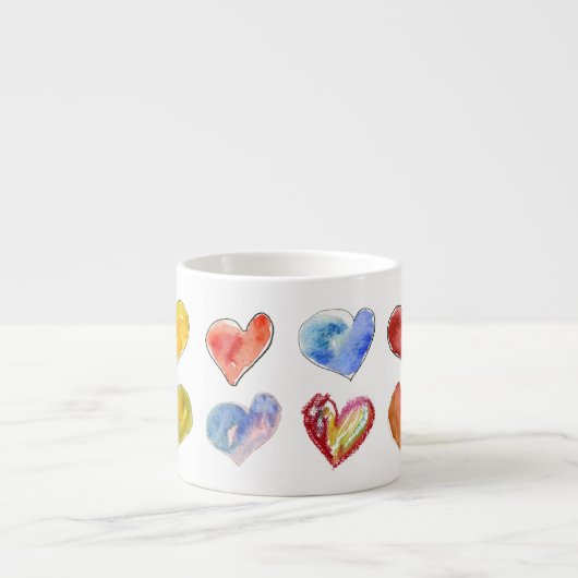 12-3アートラブハートエスプレッソマグ エスプレッソカップ (正面)