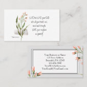 12:30-31あなたの神の主を愛しなさい 名刺 (正面/裏面)