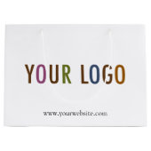 12.5会社のロカスタムゴを使用したギフトショッピングバッグ ラージペーパーバッグ (正面)