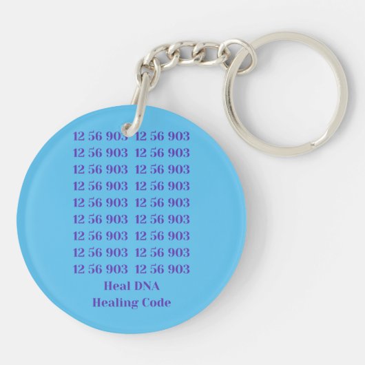 12 56 903 Heal DNA Healing Code Acrylic Keychain キーホルダー (裏面)
