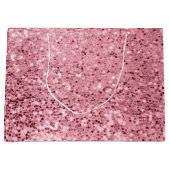 12.5lx4wx9h大抱き枕バラ金ゴールドグリッター ラージペーパーバッグ (正面)