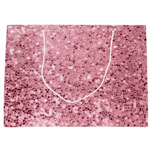 12.5lx4wx9h大抱き枕バラ金ゴールドグリッター ラージペーパーバッグ (正面)