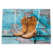 12.5lx4wx9h大抱き枕ブルーウッドバーンドーブー ラージペーパーバッグ (正面)