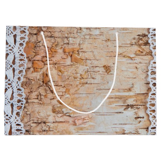 12.5lx4wx9h大抱き枕国の納屋の木レース ラージペーパーバッグ (裏面)
