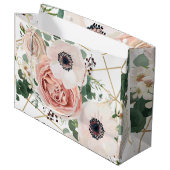 12.5lx4wx9h大抱き枕幾何学的ガーデンバラ ラージペーパーバッグ (正面アングル)