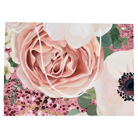 12.5lx4wx9h大抱き枕幾何学的ガーデンバラ ラージペーパーバッグ (裏面)