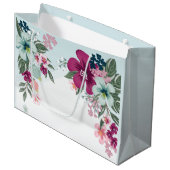 12.5lx4wx9h大抱き枕熱帯花（青） ラージペーパーバッグ (正面アングル)