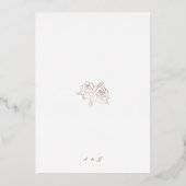 12.7 cm x 17.8 cmフォイル招待状 箔招待状 (裏面)