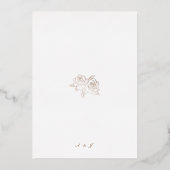 12.7cm×17.8cm箔押し招待状 箔招待状 (裏面)