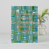 12.7cm x 17.8cmフォイル挨拶カードブック愛好家 箔シーズンカード (立ち正面)