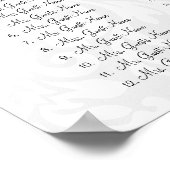 12.80 USDの座席表12表から開始 ポスター (角)