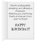 *~* 12 AP94かわいいホッケーガールパーソナライズド誕生日 (内側 (右))