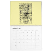 12 Baroque Rococo 18th Century Cartouches カレンダー (2月 2027)