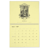 12 Baroque Rococo ca. 1766 Calendar Prints カレンダー (3月 2027)
