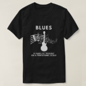 12 Bars Of Trouble Blues Music Tシャツ (デザイン正面)