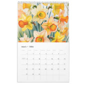 12 Birth Month Flowers 2026 Wall Calendar カレンダー (3月 2026)
