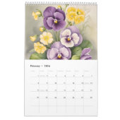 12 Birth Month Flowers 2026 Wall Calendar カレンダー (2月 2026)