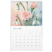 12 Birth Month Flowers 2026 Wall Calendar カレンダー (1月 2026)