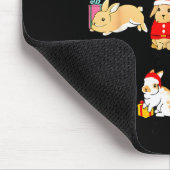 12 Bunny Of Christmas Bunny Rabbit Christmas Xmas  マウスパッド (コーナー)