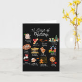 12 Day Of History Teacher Christmas Social Studies カード (黄色い花)