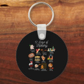 12 Day Of History Teacher Christmas Social Studies キーホルダー (正面)