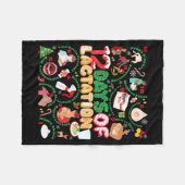 12 Day Of Ibclc Lactation Consultant Breastfeeding フリースブランケット (正面(横))