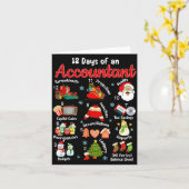 12 Days Of Accountant Christmas Accounting Major M カード (黄色い花)
