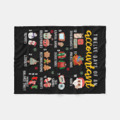 12 Days Of An Accountant, Xmas Party, Funny Accoun フリースブランケット (正面(横))