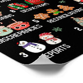 12 Days Of An Accountant, Xmas Party, Funny Accoun ポスター (角)