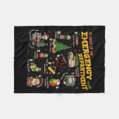 12 Days Of An Emergency Department, Er Nurse Chris フリースブランケット (正面(横))