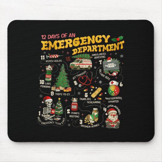 12 Days Of An Emergency Department, Er Nurse Chris マウスパッド (正面)