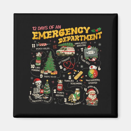 12 Days Of An Emergency Department, Er Nurse Chris マグネット (正面)