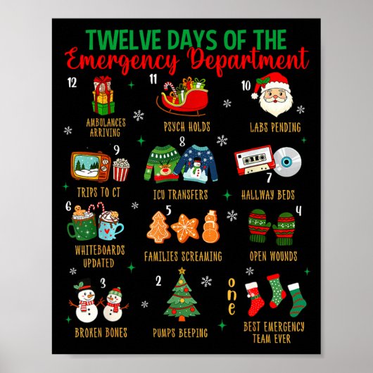 12 Days Of An Emergency Department Er Nurse Christ ポスター (正面)