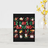 12 Days Of Baking Baker Christmas Cook Chef Baking カード (黄色い花)