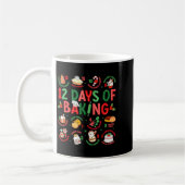 12 Days Of Baking Baker Christmas Cook Chef Baking コーヒーマグカップ (左)