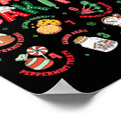 12 Days Of Baking Baker Christmas Cook Chef Baking ポスター (角)