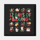 12 Days Of Baking Baker Christmas Cook Chef Baking マグネット (正面)